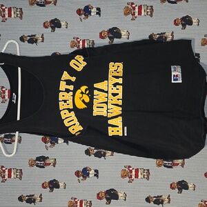 VTG 80S 90S IOWA HAWKEYES RUSSELL ATHLETIC TANK TOP LARGE